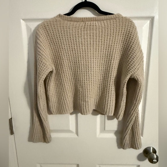 Sincerely Jules Cropped Cream Sweater - Picture 5 of 5